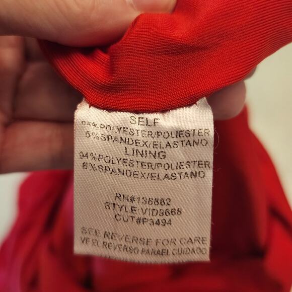 Windsor Women's Mini Dress Cherry Red Valentines Day Event - Picture 10 of 13